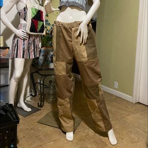 Baggy pants patch work.